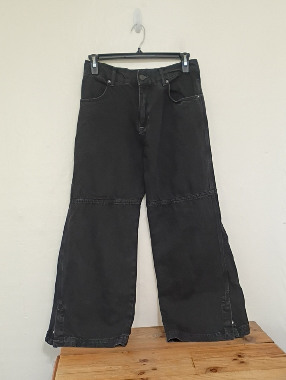 We The Free Black Benji Relaxed Wide Leg Jeans Size 29 - Picture 1 of 12